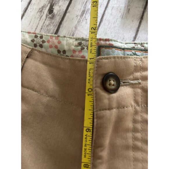 Horny Toad Casual Chino Pants 14 High Rise Beige Flat Front Wide Leg Y2k Outdoor - Picture 9 of 12
